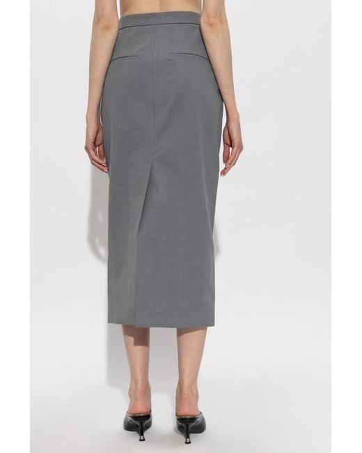 Willy Chavarria Gray Pocket Skirt