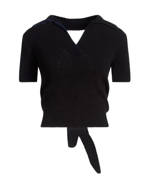 Jacquemus Black Solid Colour Jumpers