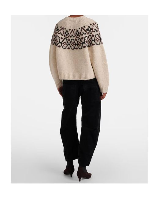 Nili Lotan Black Shon Cotton-Blend Barrel-Leg Pants