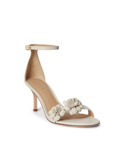 Ralph Lauren White High-Heeled Sandals