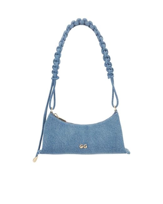 Cult Gaia Blue Osa Shoulder Bag