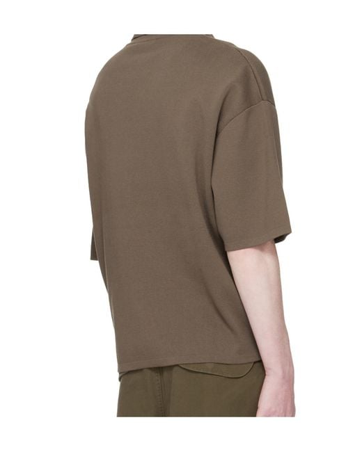 Entire studios Brown Ss Club Oversized Polo Shirt for men
