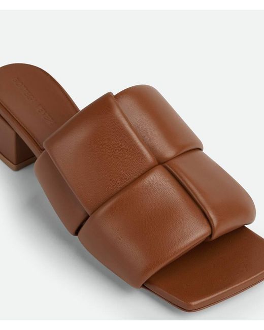 Bottega Veneta Brown Weave Logo Muller Shoes