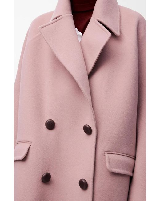 Loewe Pink Double-Breasted Coat