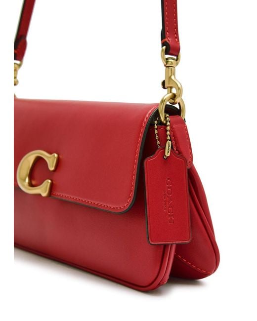 COACH Red Leather Shoulder Bag