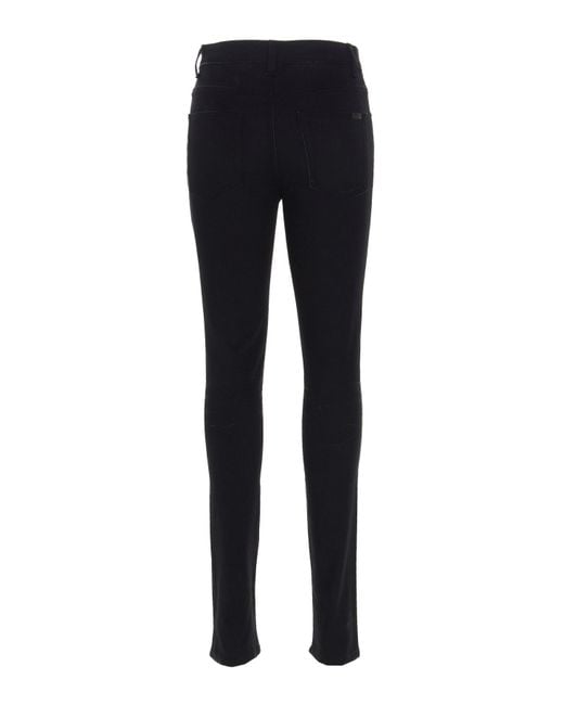 Saint Laurent Black Mid-Rise Skinny Jeans