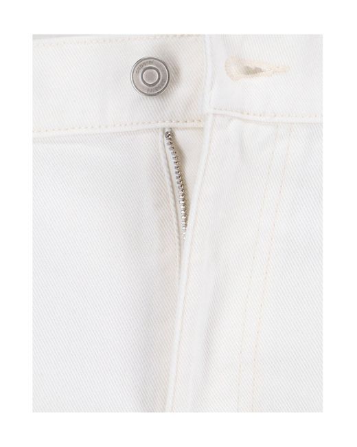 Coperni White Straight Leg Logo Plaque Pants