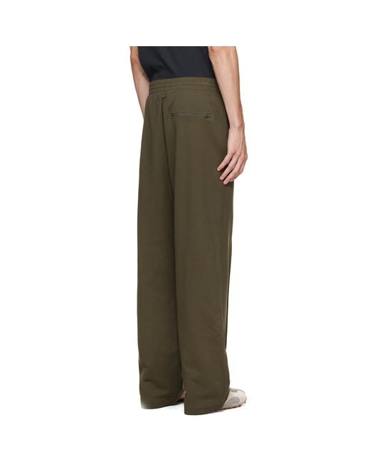 Helmut Lang Green Elastic Waistband Sweatpants for men