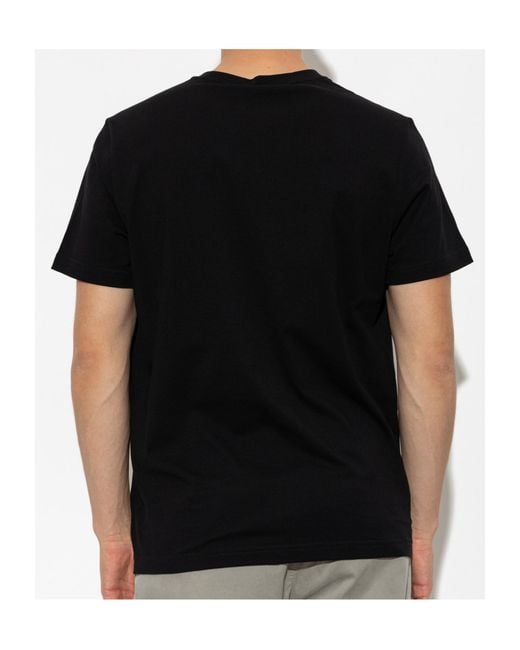 Moose Knuckles Black Short-Sleeved T-Shirt for men