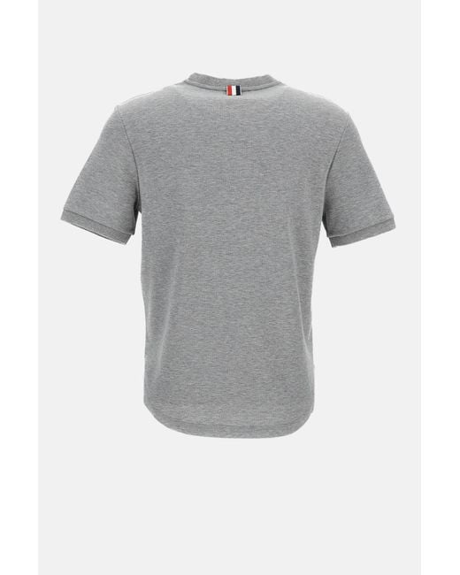 Thom Browne Gray Milano Pocket Crewneck T-Shirt