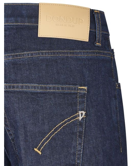 Dondup Blue Jacklyn Wide-Leg Jeans