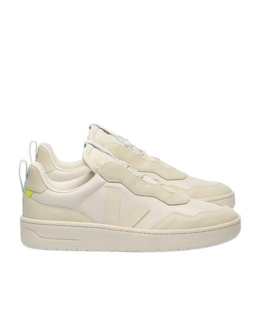 Veja Natural X Cfcl V-90 Leather Sneakers