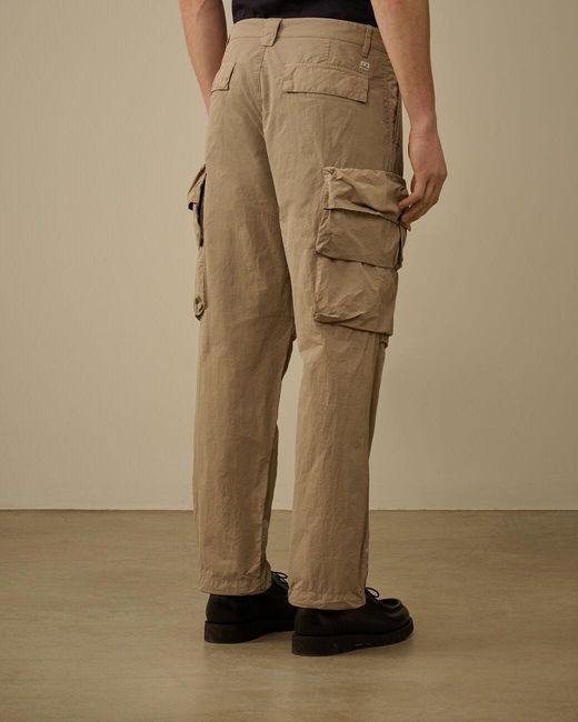 C P Company Natural Loose Fit Cargo Pants for men