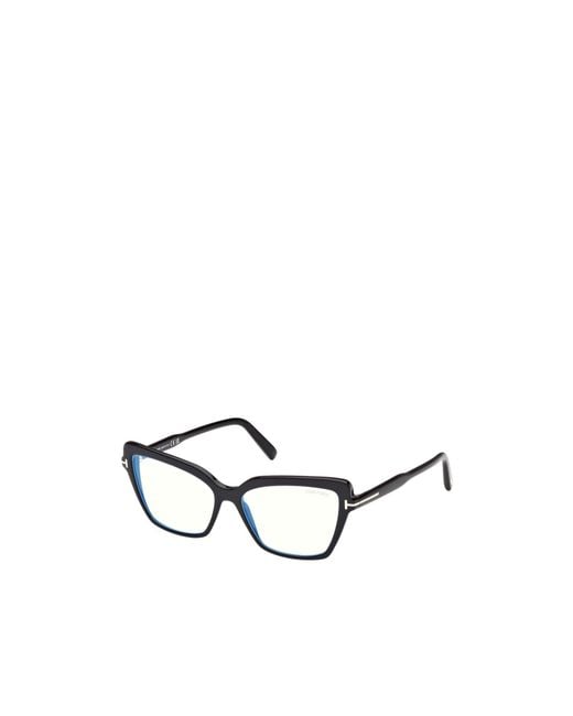 Tom Ford White Eyewear Square Frame Glasses