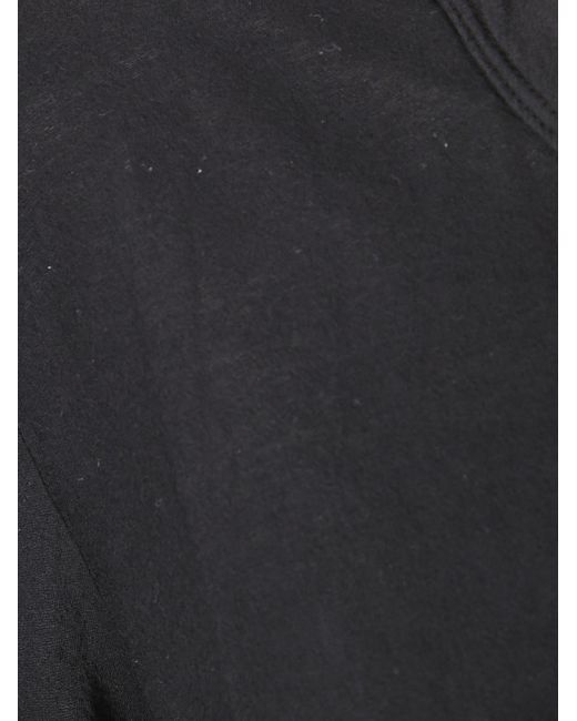 James Perse Black Crepe Jersey Oversized L/S Crew
