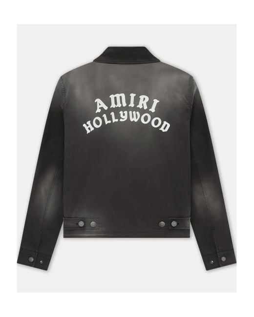 Amiri Black Hollywood Work Jacket for men