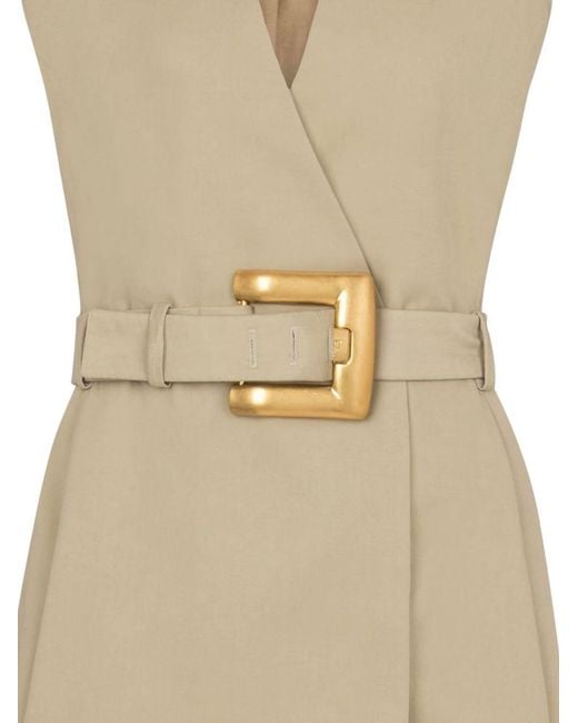 Balmain Metallic Wrap Dresses