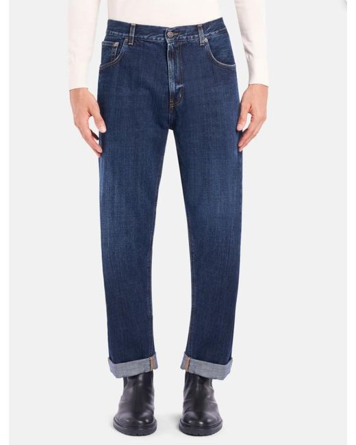 Dondup Blue Ervin Loose Fit Jeans for men
