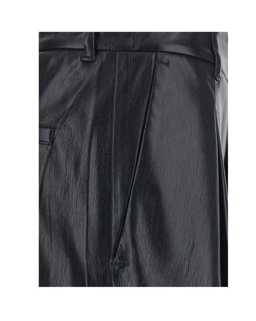 ANDAMANE Black Casual Trousers With Belt Loops
