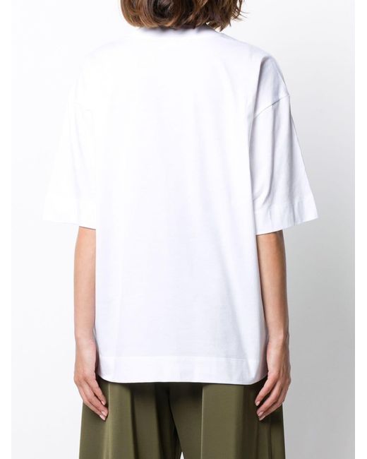 Marni White Logo Print T-Shirt