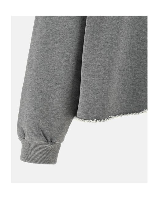MM6 by Maison Margiela Gray Spray Paint Hoodie
