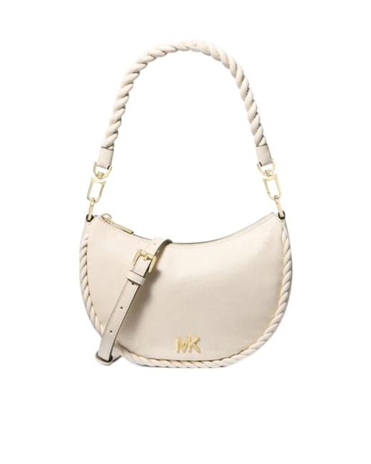 Michael Kors White Michael Kyla Small Convertible Shoulder Bag