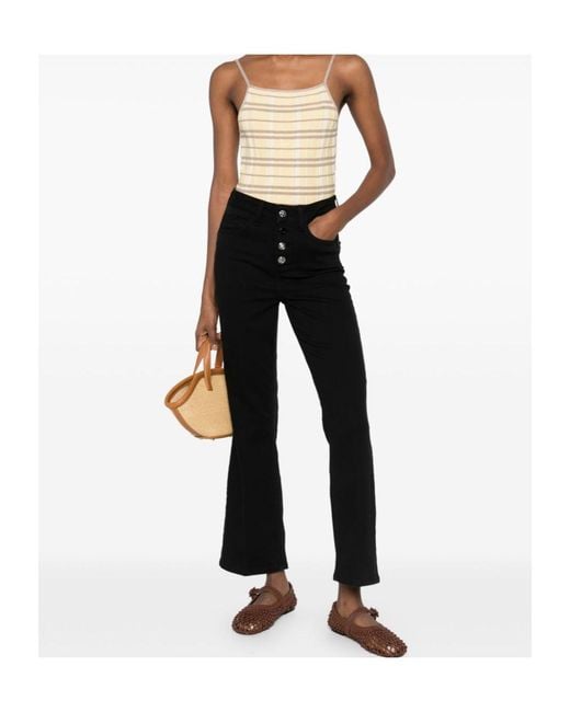 Liu Jo Black Buttoned Jeans