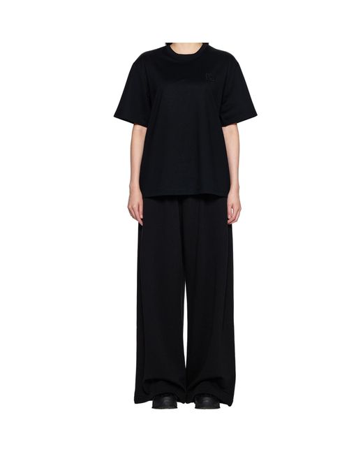 Wooyoungmi Black Logo Crew Neck T-Shirt