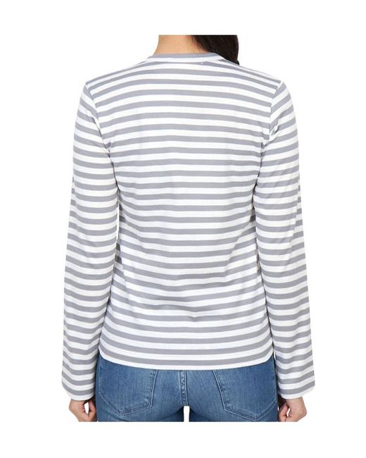 Comme des Garçons Gray Long-Sleeved T-Shirt