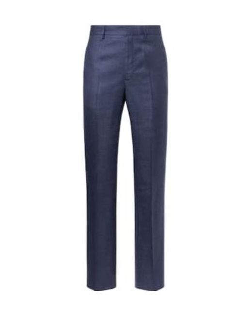 Gabriela Hearst Blue Wool, Silk, And Linen Suit Pants for men