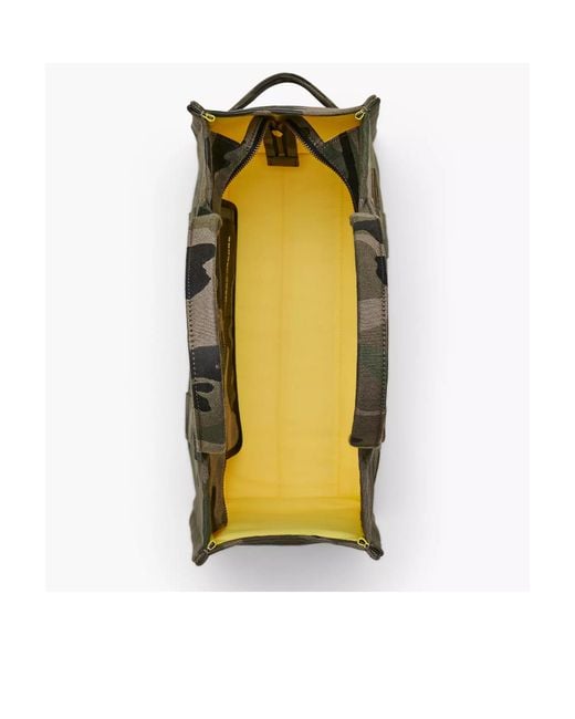 Marc Jacobs Black The Camo Jacquard Large Tote Bag