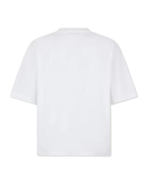 DSquared² White Graphic Front Print T-Shirt for men