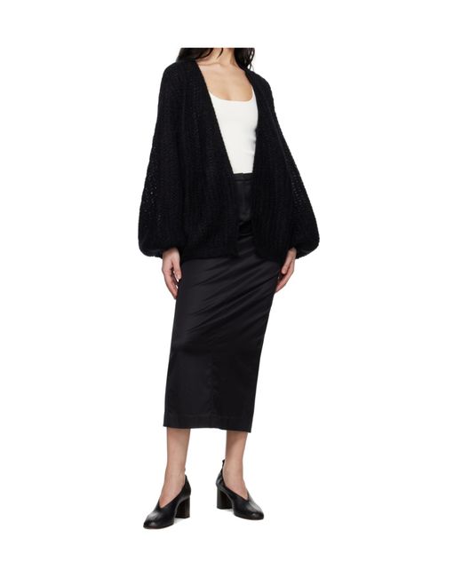 Totême Black Totême Puffed Cardigan