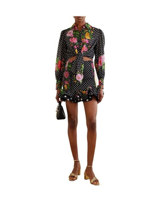 Charo Ruiz Multicolor Printed Cotton-Blend Voile Blouse