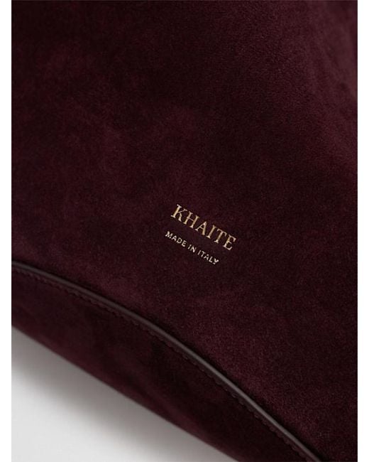 Khaite Purple Double-Handle Shopping Bag