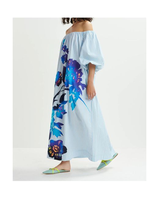 Essentiel Antwerp Blue Horpio Maxi Dress
