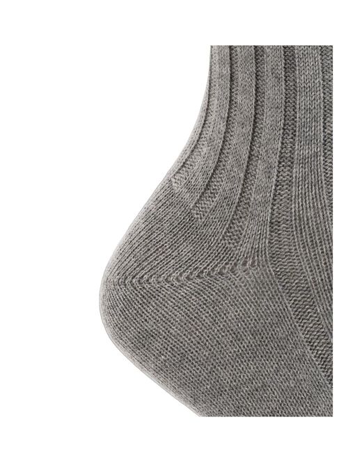 Eleventy Gray Ribbed-Knit Socks for men