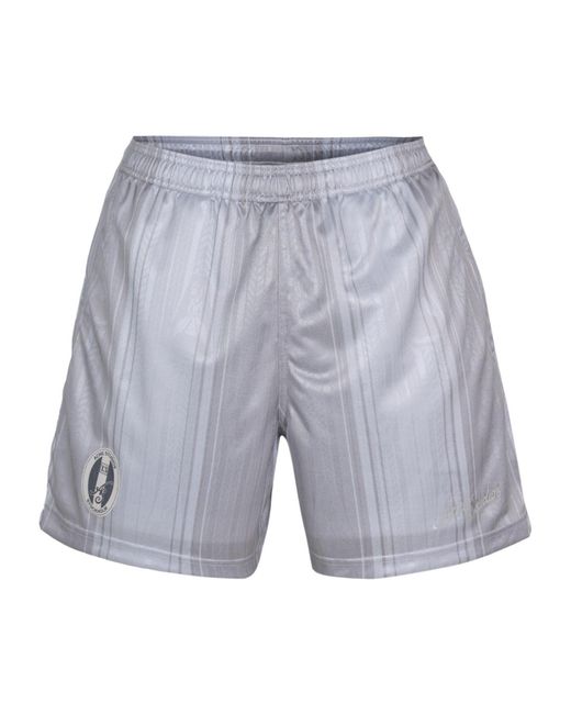 Acne Blue Woven Tracksuit Shorts for men