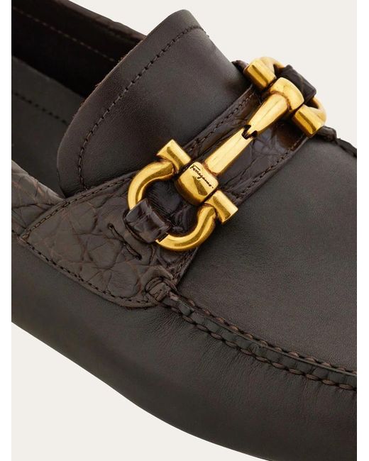 Ferragamo Black Penny Driver for men