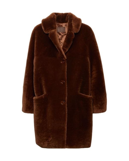 Prada Brown Shearling Coat
