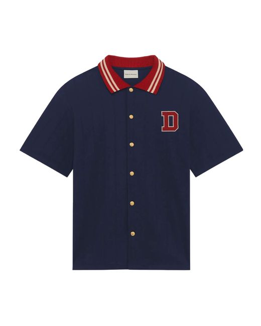 Drole de Monsieur Blue Drôle De Monsieur La Chemise Drôle Sport Shirt for men