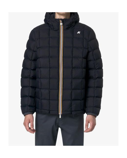 K-Way Blue Jack St Thermo Reversible Hooded Down Jacket for men