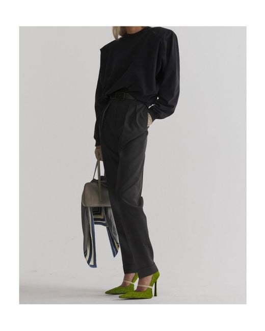 Mugler Black Bat Long Sleeve T-Shirt