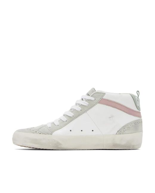 Golden Goose Deluxe Brand White Mid Star High-Top Casual Shoes