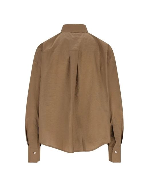 Brunello Cucinelli Brown Shirt With Sequins