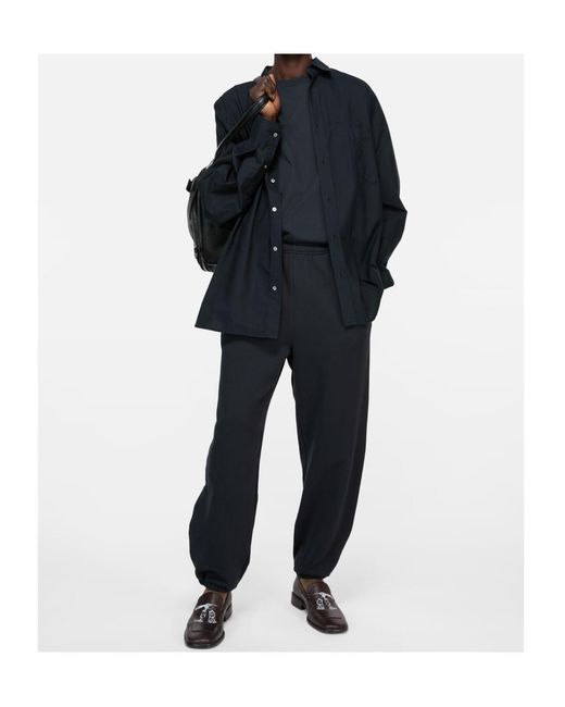 Acne Blue Striped Button-Up Shirt for men