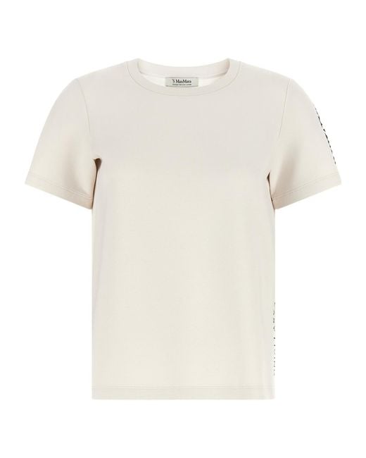Max Mara White 'S Smmnancy Logo T-Shirt