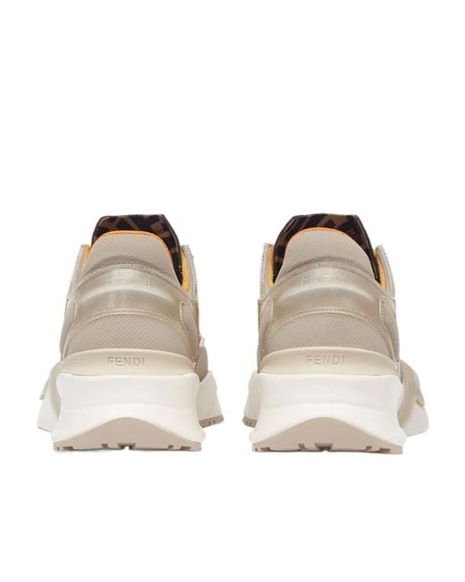 Fendi Natural Flow Lace-Up Sneakers for men