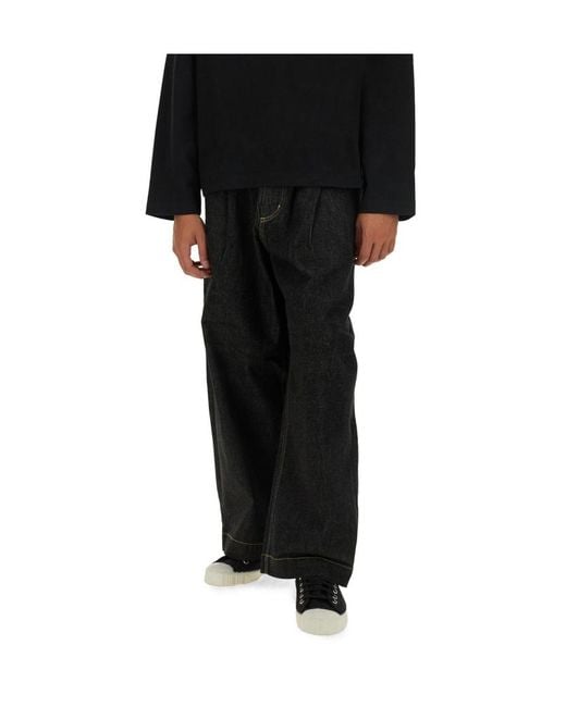 Studio Nicholson Blue Puch Wide-Leg Jeans for men
