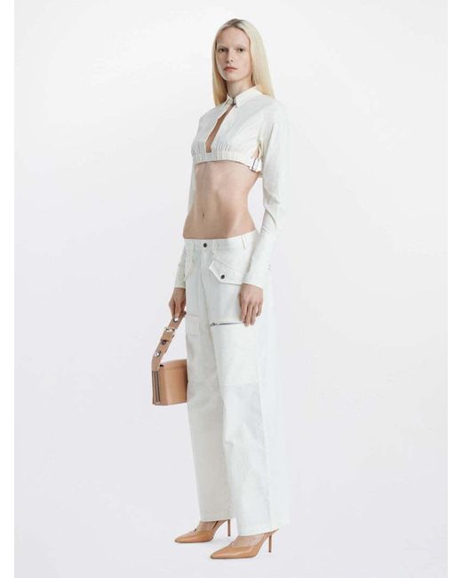 Dion Lee White Lapel Shirt